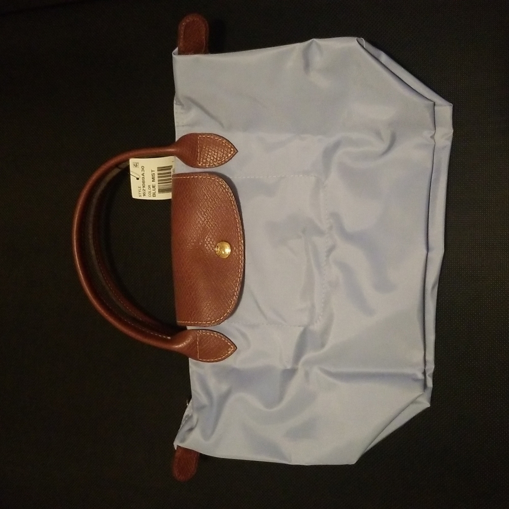 Longchamp Le Pliage Small Tote in Blue Mist